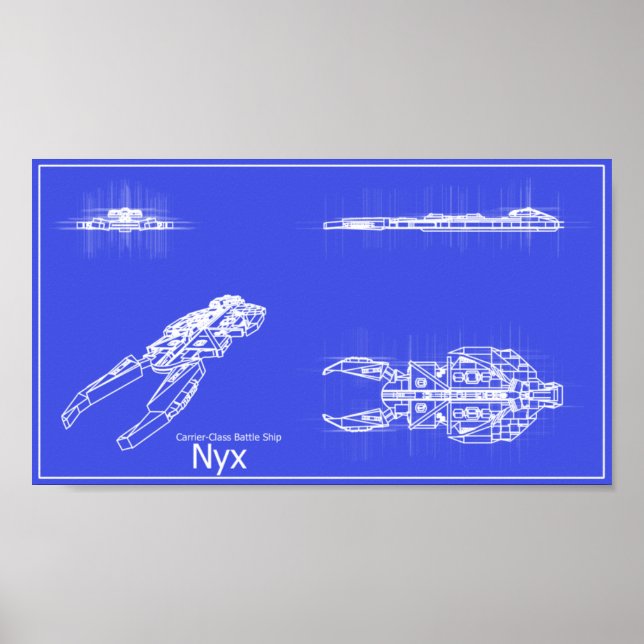 Galaxy Nyx Blueprint Poster (Frente)