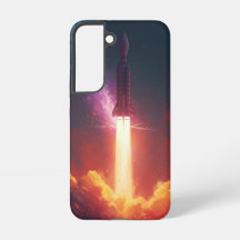 Galaxy Rocket Case - Design cósmico em negrito