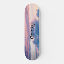 GALAXY Skateboard Pôr do Sol Crepúsculo Azul Rosa