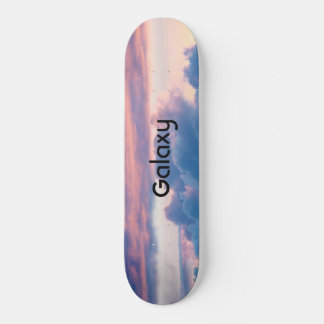 GALAXY Skateboard Pôr do Sol Crepúsculo Azul Rosa