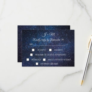 Galaxy Starry Night Celestial Stars Moderno RSVP