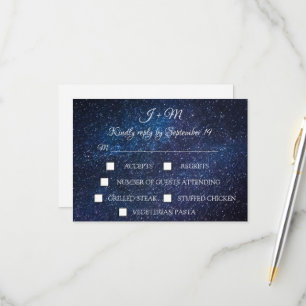 Galaxy Starry Night Celestial Stars Moderno RSVP