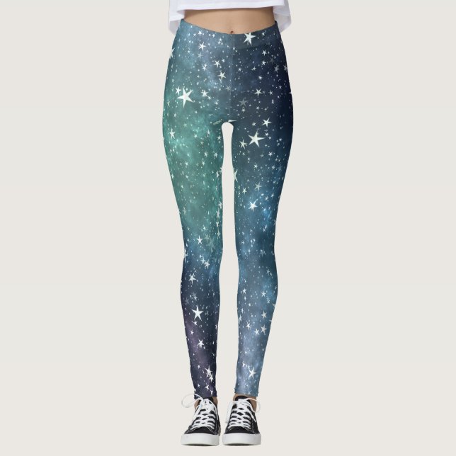 Galaxy Starry Night Leggings (Frente)