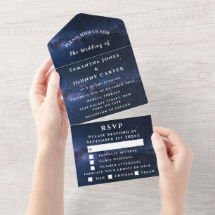 Galaxy Starry Night Sky - Nebulosa do Casamento Un