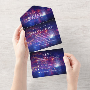 Galaxy Sweet 16 Estrelas Bonito Starry Night Sky