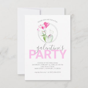 Galentines Convites de Aniversário Online