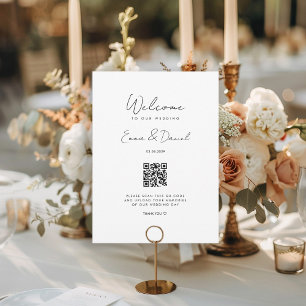Galeria de Casamento de Código QR de Boas-Vindas