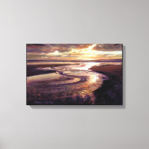 Galeria "Ocean Sunset Swirl" Canvas