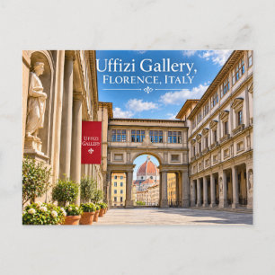 Galeria Uffizi Florença Itália Cartão Postal