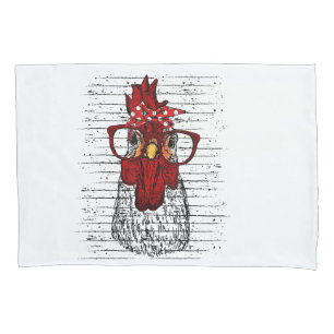 Galinha com bandana e óculos bonitos