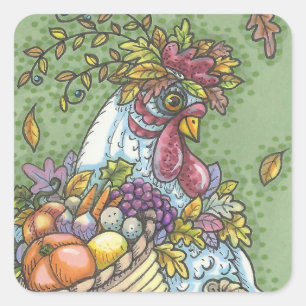 GALINHA do CORNUCOPIA, ETIQUETAS Squ da GALINHA da