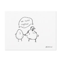 galinha e cartão postal do ovo