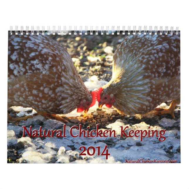 Galinha natural que mantem o calendário 2014 + (Capa)