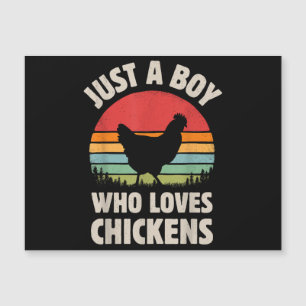 Galinha Só Um Menino Que Ama Muito O Animal Da Faz