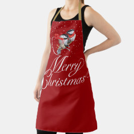 Galinhas de Natal Snowy Cudling Apron