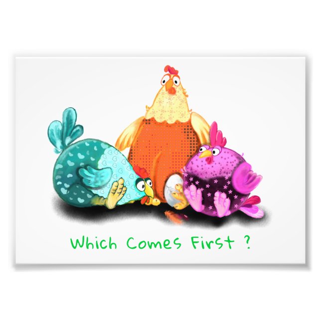 Galinhas fazenda de Foto Impressão de de  Esperand (Frente)