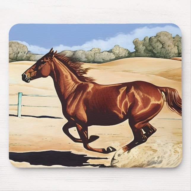 Galloping Horse Mouse Pad (Frente)