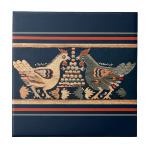 Galo da Galinha da Vintage - Azul Escuro