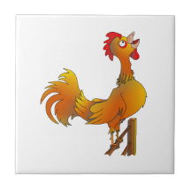 Galo de desenho animado de bantam