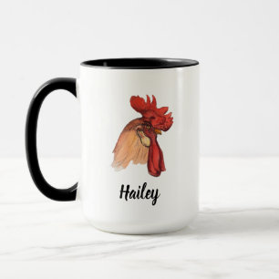 Galo de galos - Caneca de café de galinha personal