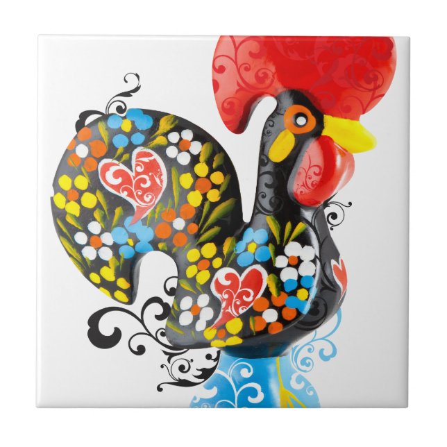 Galo famoso de Barcelos Nr 06 - edição floral (Frente)