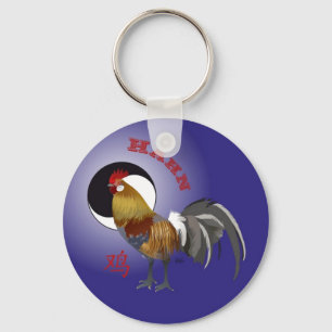 Galo Sternzeichen Chinês porta-chaves