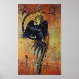 Gamayun: A Impressão de Poster de Arte da Fantasia