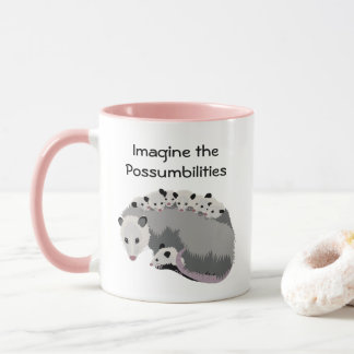 Gambá das mamães & caneca da família
