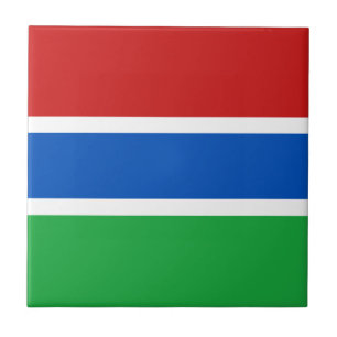 Gambia Flag Cerâmica Azulejo