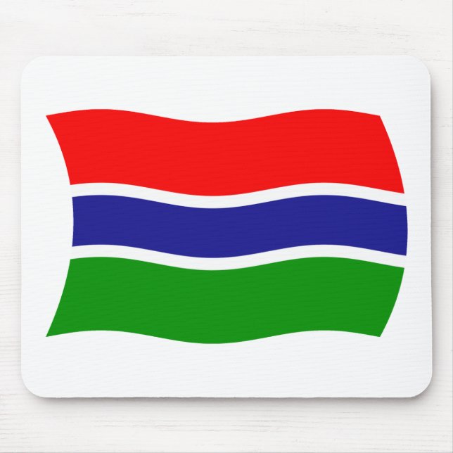Gambia Flag Mousepad (Frente)