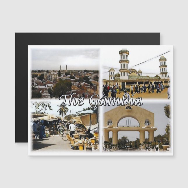 Gâmbia - Mosaico - (Frente/Verso)