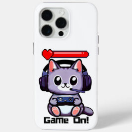 Game On Gamer Cat Com Bar De Saúde