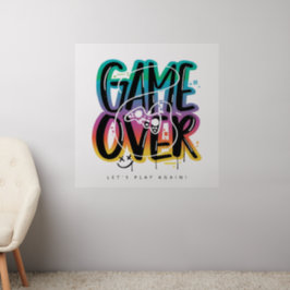 Game over graffiti joystick gamer