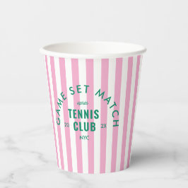 Game Set Match Après Tennis Club Pink Stripe