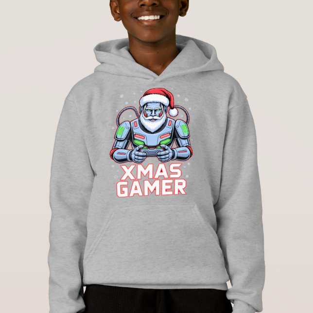 Gamer Christmas Gifts Cyber Santa Robot Xmas Gamer (Frente)