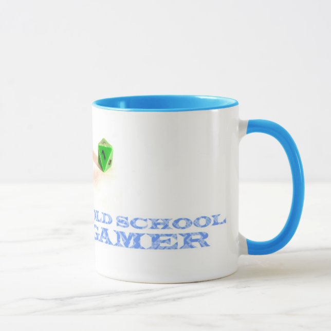 Gamer da velha escola • Caneca (Direita)