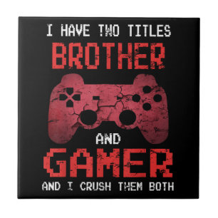 Gamer Engraçado Jogos de Vídeo Vintage Para Irmão