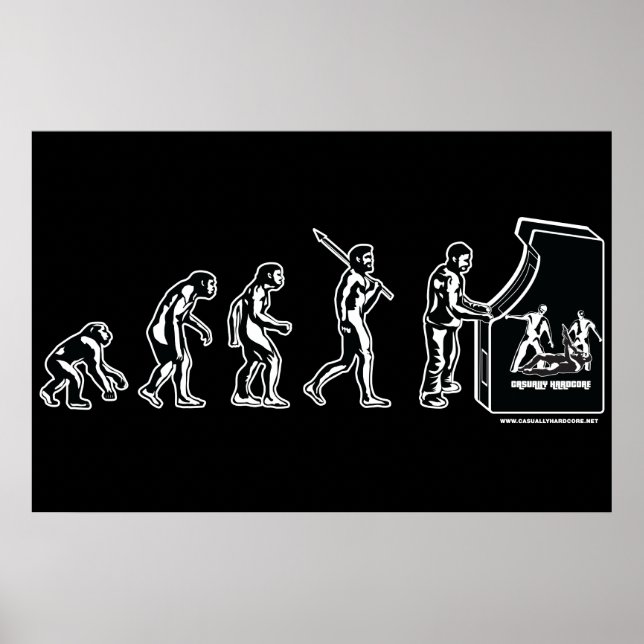 Gamer Evolution Poster - Arcade de jogos de Videos (Frente)