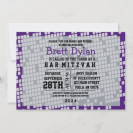 GAMER GAMING DIGITAL Bar Bat Mitzvah Convite