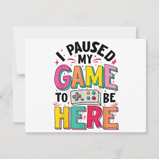 Gamer Girl I Pausa Meu Jogo Para Estar Aqui Vídeo  (Frente)