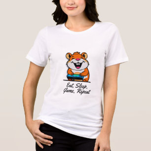 Gamer Hamster bonito com citação engraçada