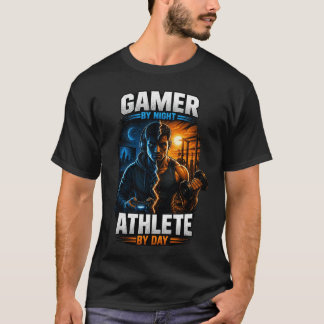 Gamer Noturno Atleta Diurno: Camiseta de Academia