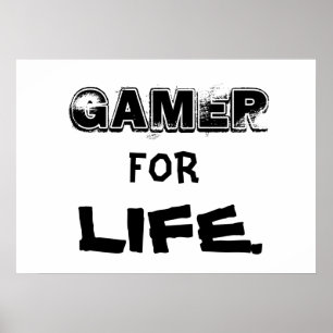 Gamer para o poster da vida
