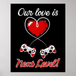 Gamer Valentine Poster
