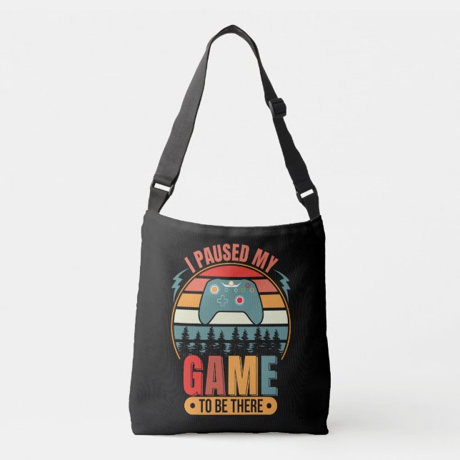 Gamers mood retro design Crossbody Bolsas (Frente)