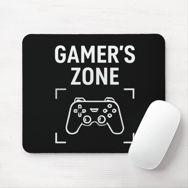 GAMER'S ZONE Minimalist Gaming MousePad (Com mouse)