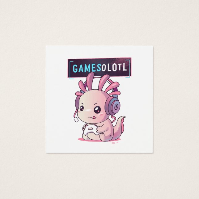 Gamesolotl - Gamer Axolotl (Frente)