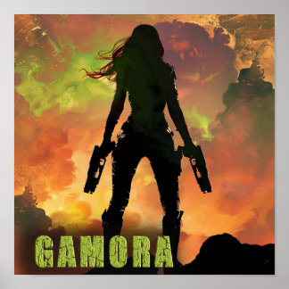 Gamora Galaxy Poster