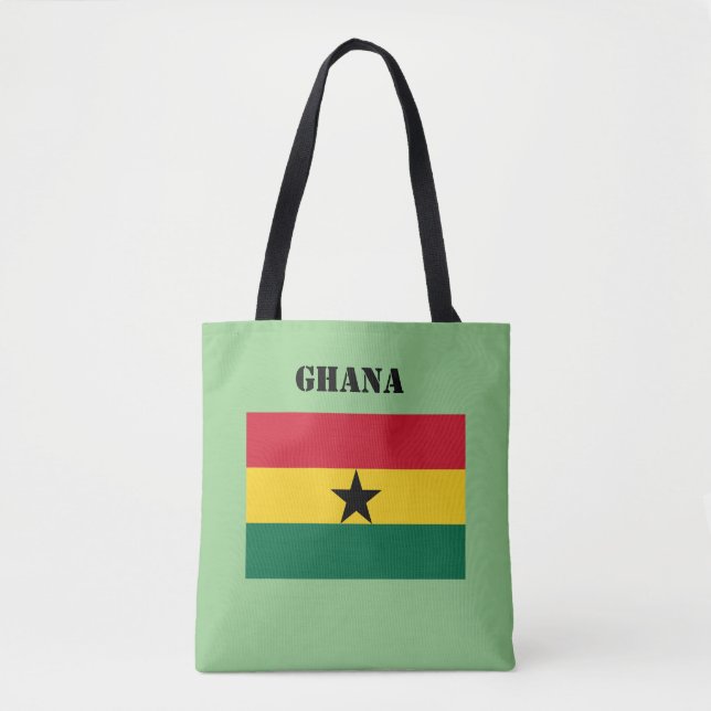 Gana Flag Africa Tote Bag (Frente)