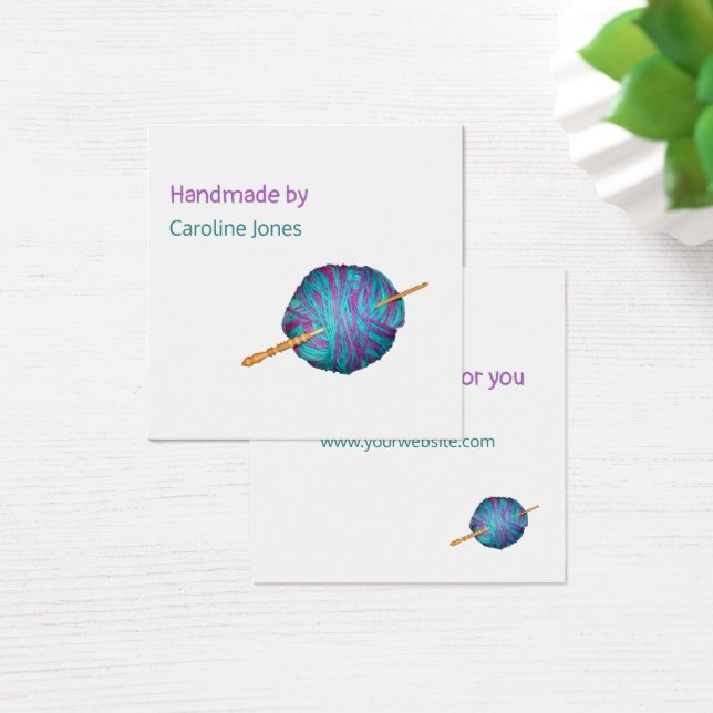 Gancho e fio Fabricado manualmente - seu nome (Mesa)